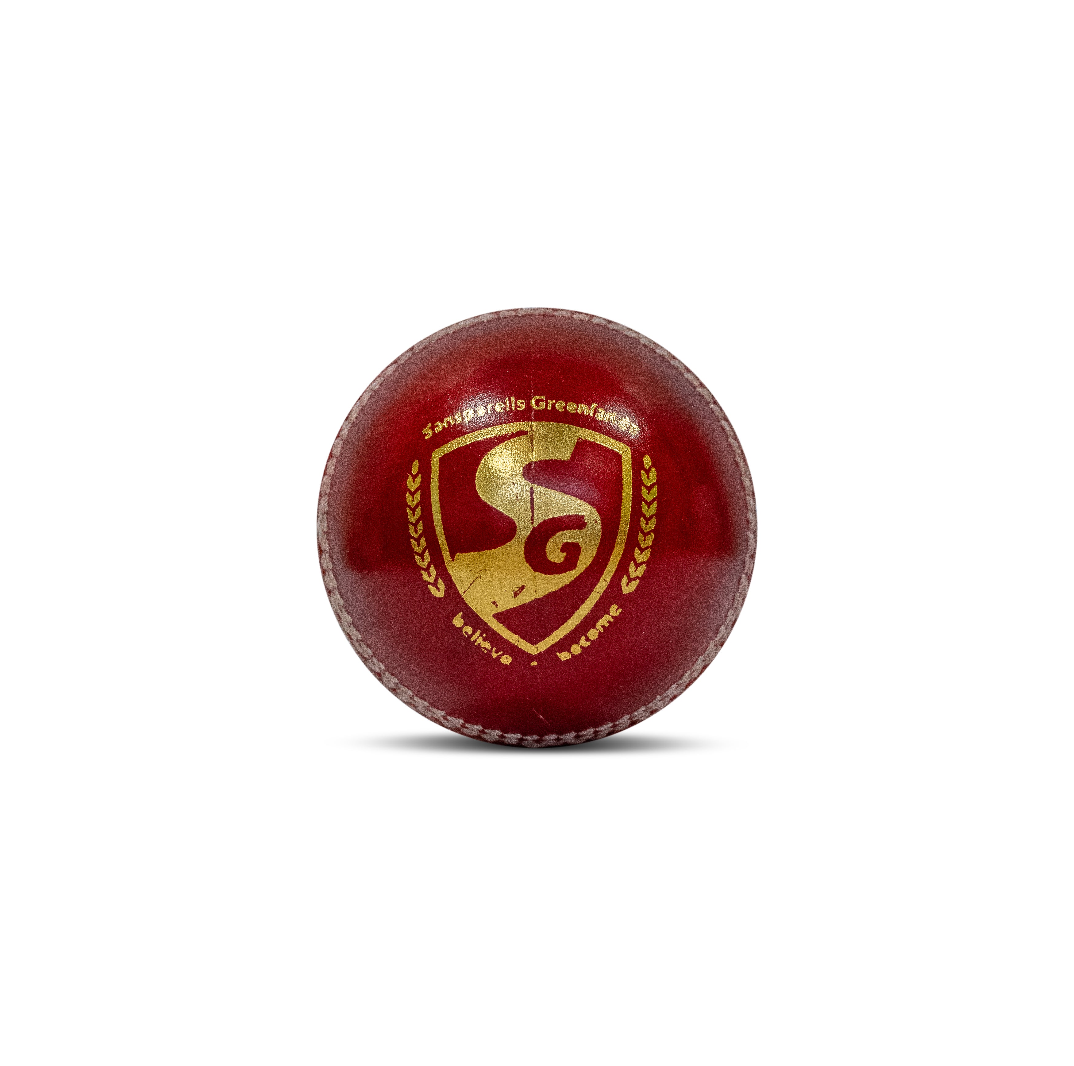 SG SUPER RED Cricket Ball - Using Premium Quality LEATHER, Pack of 1