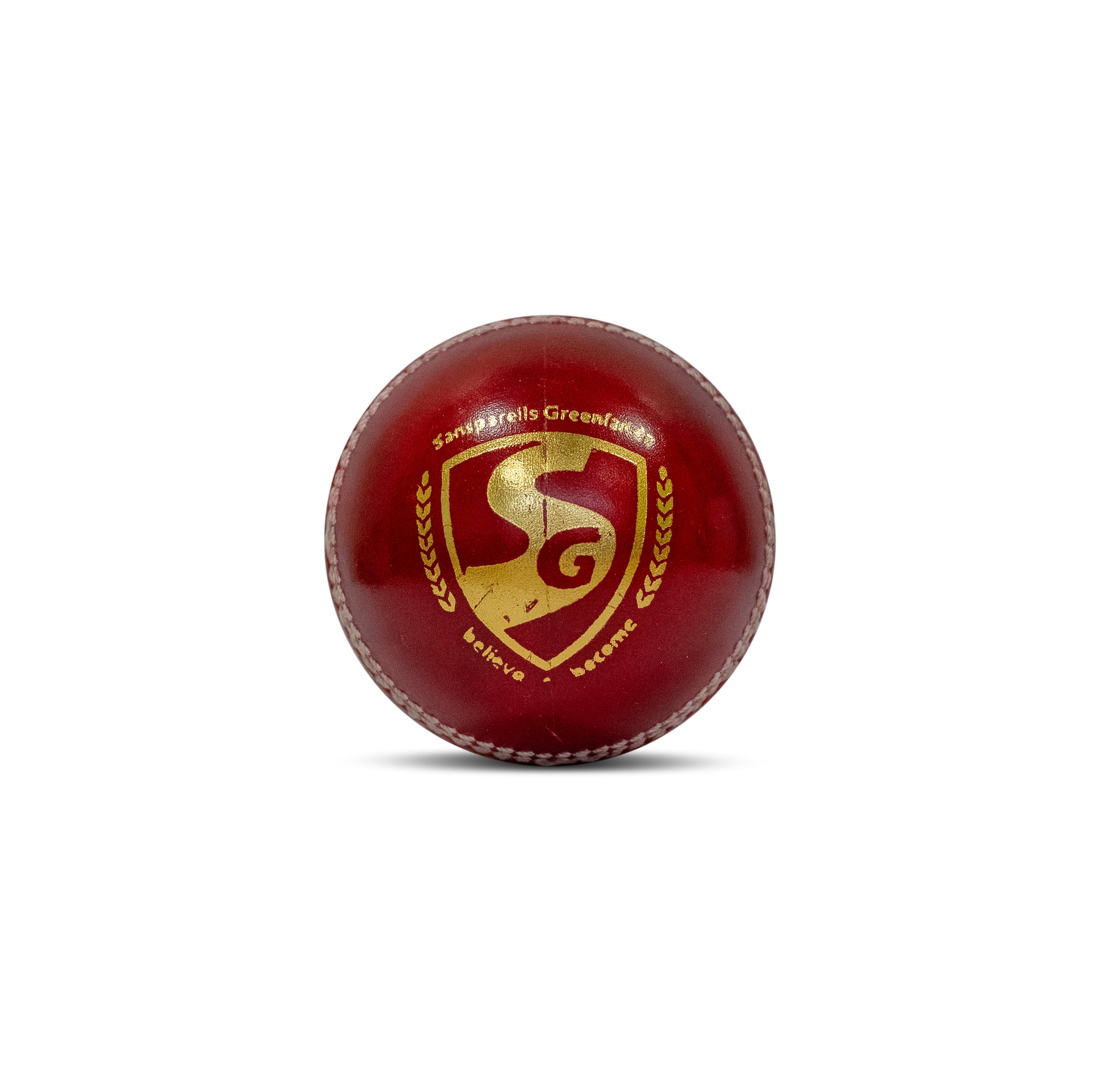 SG SUPER RED Cricket Ball - Using Premium Quality LEATHER, Pack of 1