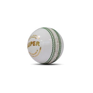 SG Super Cricket Leather Ball - White