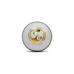 SG Super Cricket Leather Ball - White