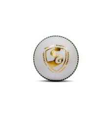 SG Super Cricket Leather Ball - White