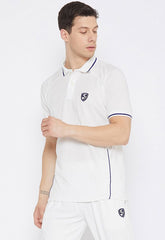 SG Test Half Sleeve Cricket Shirt Whites