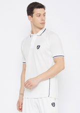 SG Test Half Sleeve Cricket Shirt Whites