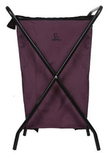 Greenlands 30L Portable Folding Aluminum Storage Bin – Rust-Resistant, Powder-Coated Frame with Water-Resistant Fabric for Camping, Tools & Travel – No Assembly Required (Wine)