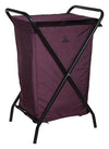 Greenlands 30L Portable Folding Aluminum Storage Bin – Rust-Resistant, Powder-Coated Frame with Water-Resistant Fabric for Camping, Tools & Travel – No Assembly Required (Wine)