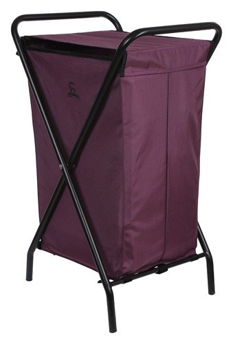 Greenlands 30L Portable Folding Aluminum Storage Bin – Rust-Resistant, Powder-Coated Frame with Water-Resistant Fabric for Camping, Tools & Travel – No Assembly Required (Wine)