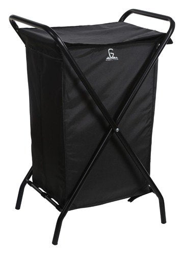Greenlands 30L Large Mild Steel Grey Camping Storage Bin with Folding Frame with Rust-Resistant Polyester Fabric for Outdoor Gear- No Assembly Required