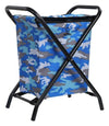 Greenlands 20L Medium Camo Camping Storage Bin - Mild Steel Folding Frame with Rust-Resistant Polyester Fabric, No Assembly Required for Outdoor Gear
