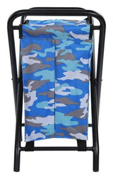 Greenlands 20L Medium Camo Camping Storage Bin - Mild Steel Folding Frame with Rust-Resistant Polyester Fabric, No Assembly Required for Outdoor Gear