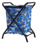 Greenlands 20L Medium Camo Camping Storage Bin - Mild Steel Folding Frame with Rust-Resistant Polyester Fabric, No Assembly Required for Outdoor Gear