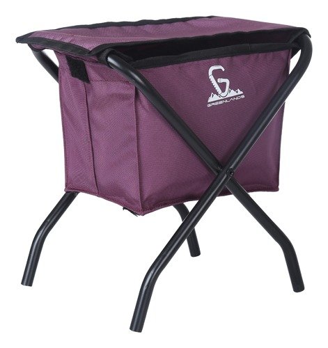 Greenlands 15L Mild Steel Camping Storage Bin – Durable Wine Color Container for Outdoor Gear & Travel Essentials