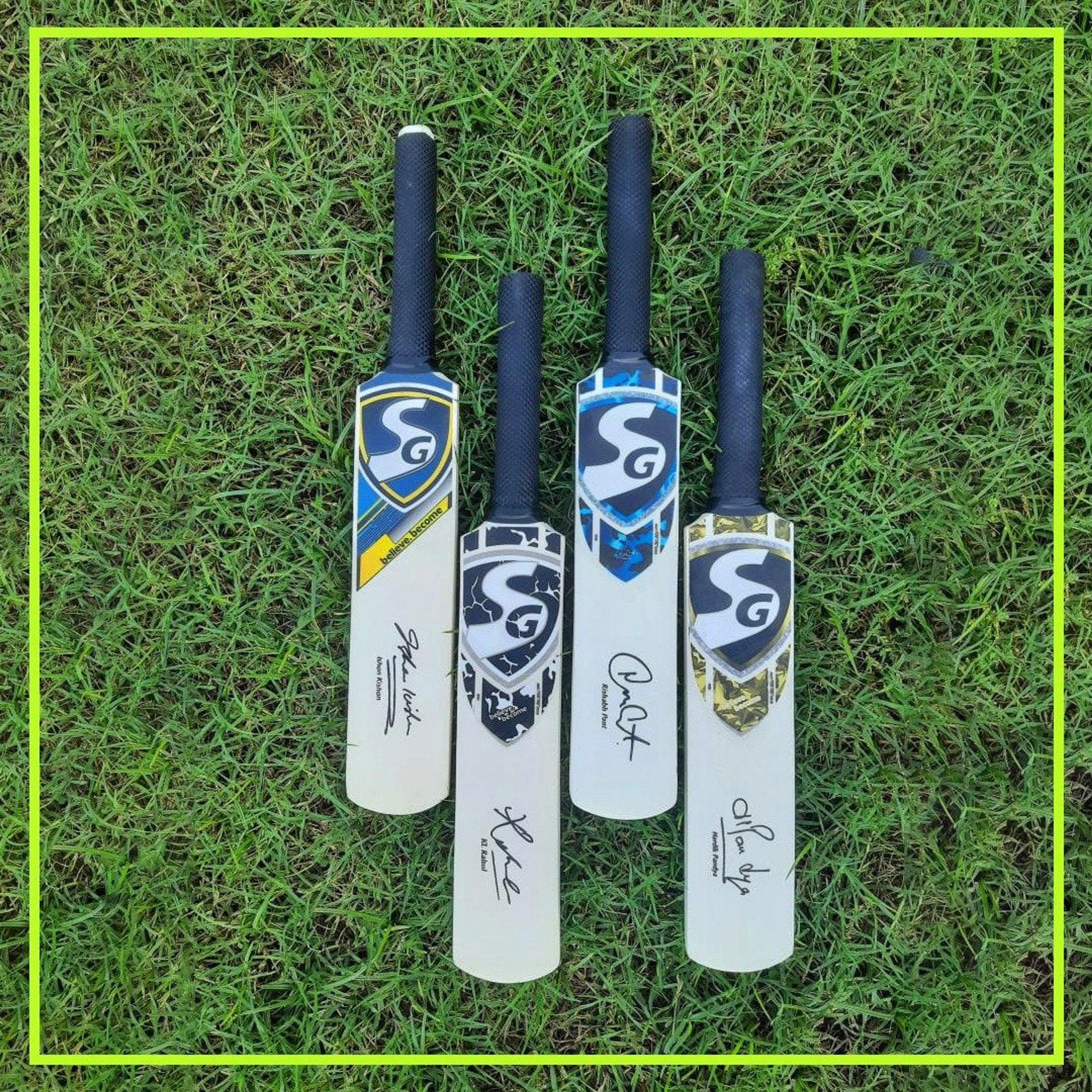 SG IK Miniature Bat with Ishan Kishan's Autograph - (Showpiece)